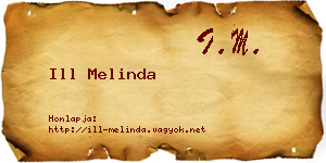 Ill Melinda névjegykártya