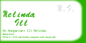 melinda ill business card